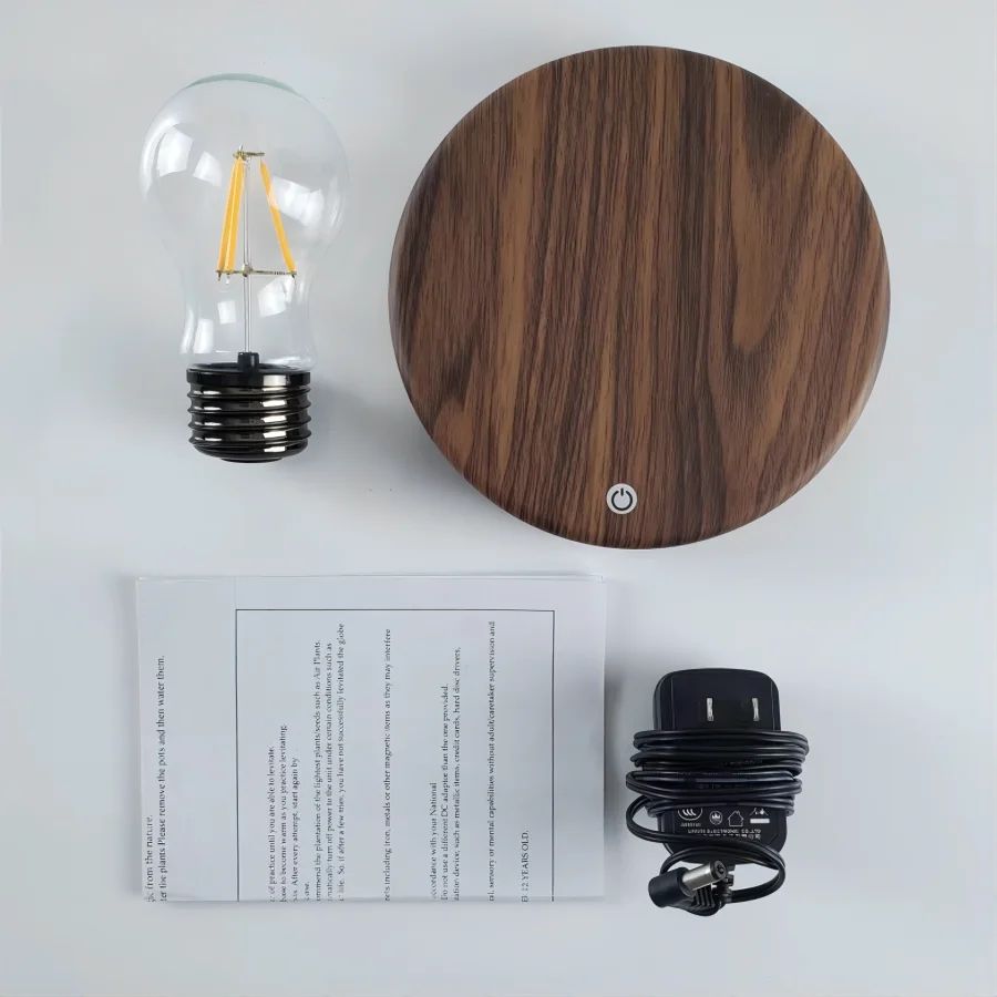 AuraLight – Lámpara LED de levitación magnética, regulable para casa ou oficina