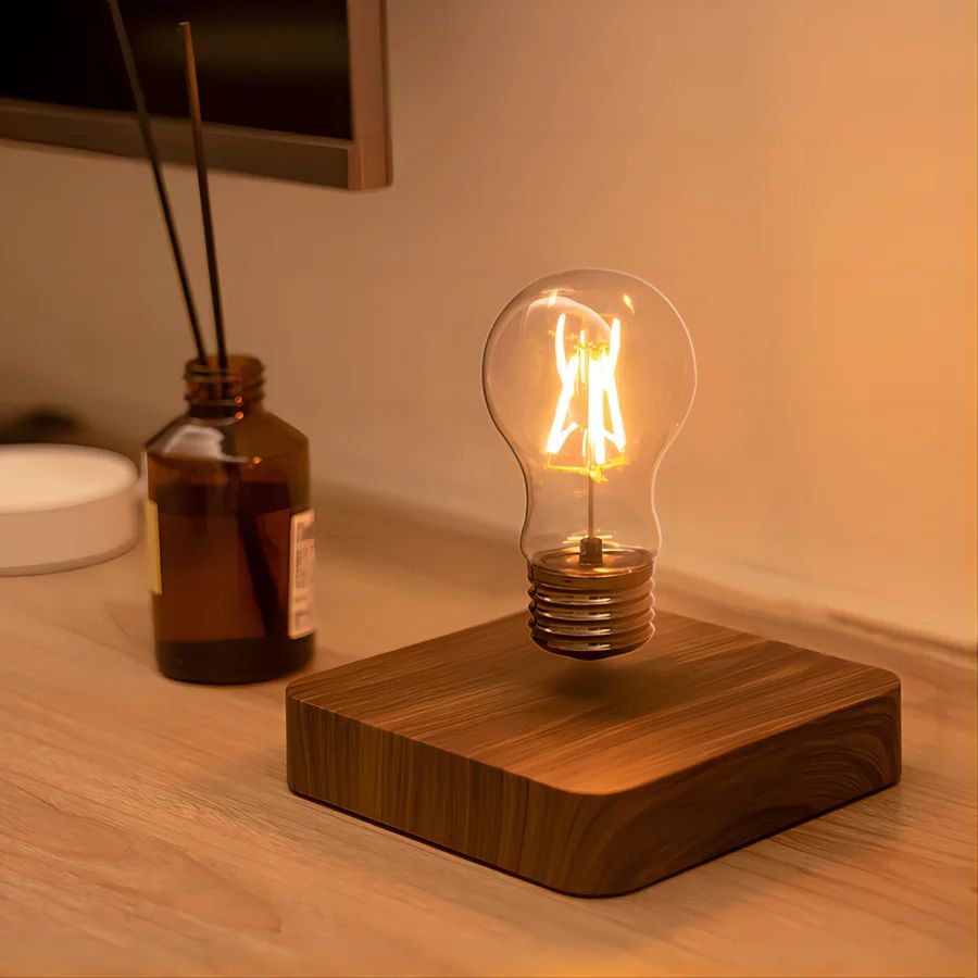AuraLight – Lámpara LED de levitación magnética, regulable para casa ou oficina