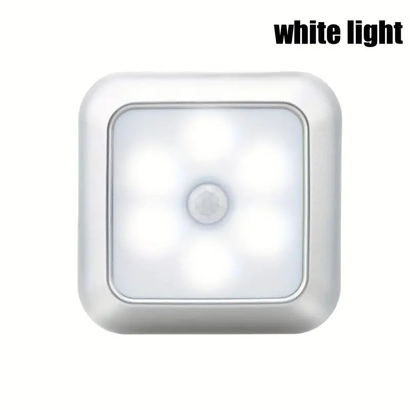 AuroraGlow 6-LED Bewegungsmelder-Licht – Kabellose Nachtlampe mit Batterie für Innen, Treppe, Küche & Schrank