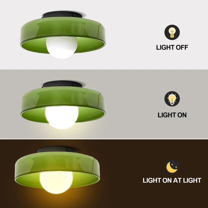 Culina – Ronde flush plafondlamp – Glasdesign voor keuken & interieur