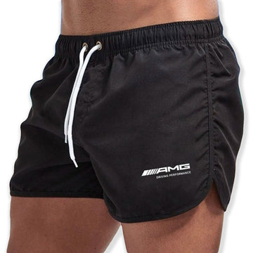 Herren Badeshorts – schnell trocknende Shorts mit Kordelzug und leichtem Schnitt  