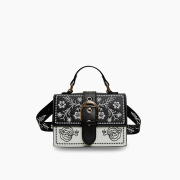 Revalki Crossbody Bag with Flower Embroidery