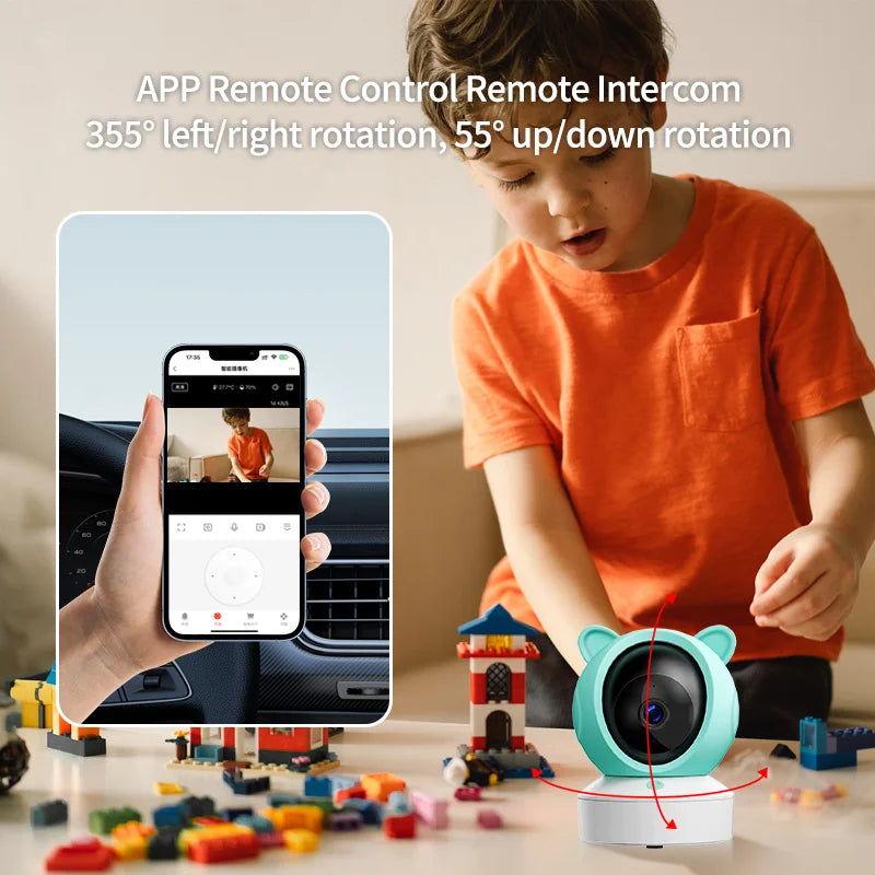 Babyphone mit Kamera und App - 5 Zoll Bildschirm, 1080P Videoüberwachung und WLAN-Verbindung  