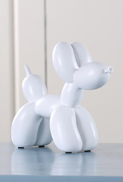 Playzura – Ballonhond beeldje kunsthars 20 cm, modern woondecor