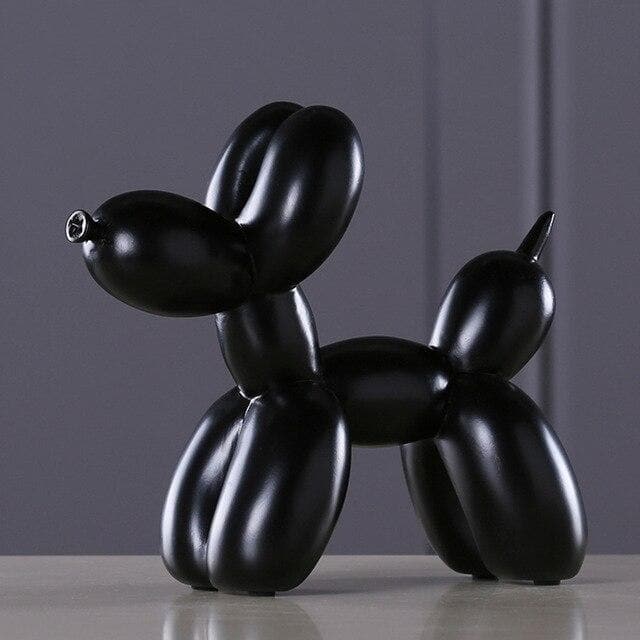 Playzura – Ballonhond beeldje kunsthars 20 cm, modern woondecor