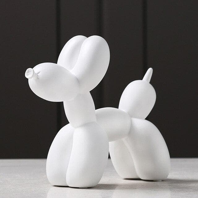 Playzura – Ballonhond beeldje kunsthars 20 cm, modern woondecor