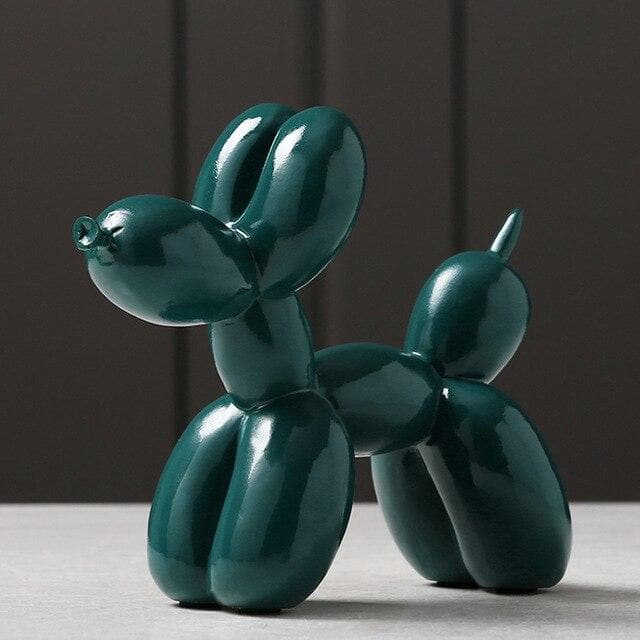 Playzura – Ballonhond beeldje kunsthars 20 cm, modern woondecor
