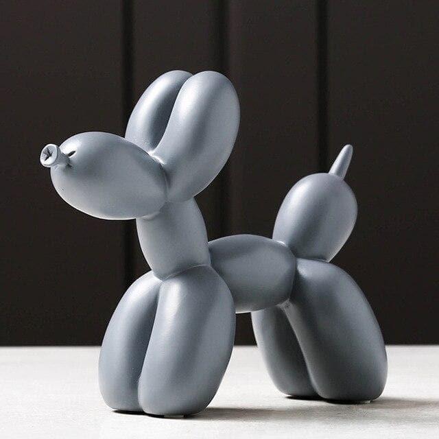 Playzura – Ballonhond beeldje kunsthars 20 cm, modern woondecor