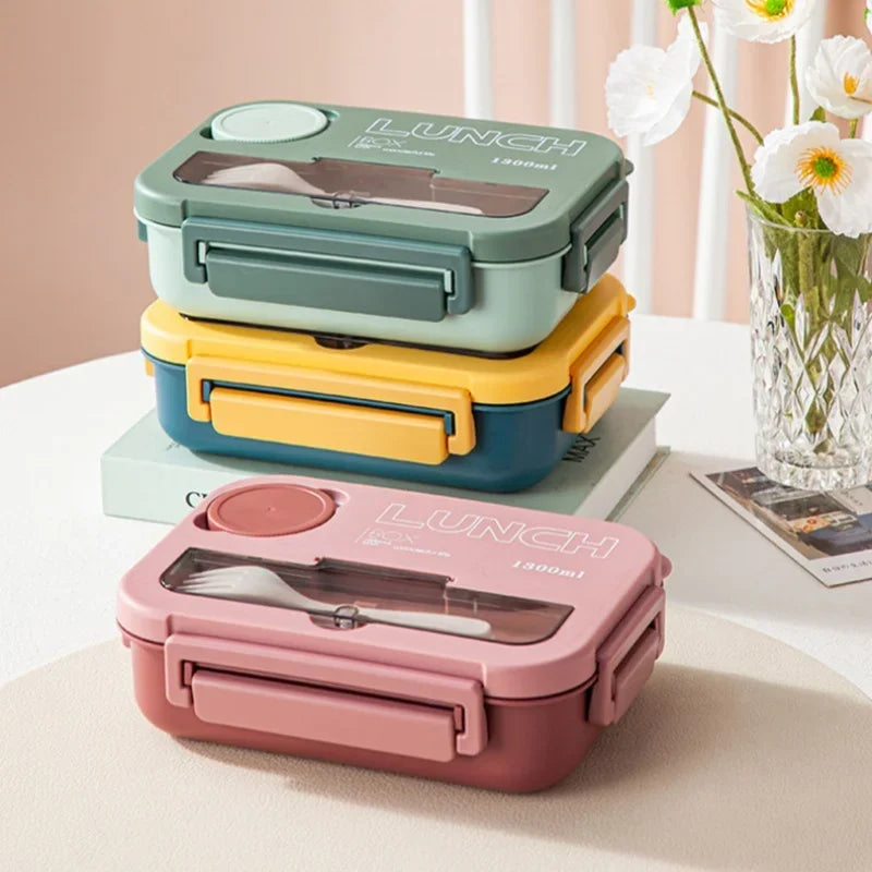 Mealino – Bento box 1300ML with cutlery microwave – children & students