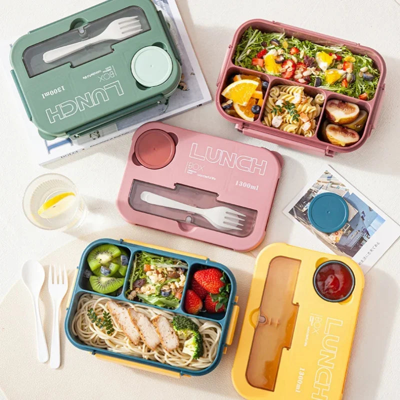 Mealino – Bento box 1300ML with cutlery microwave – children & students