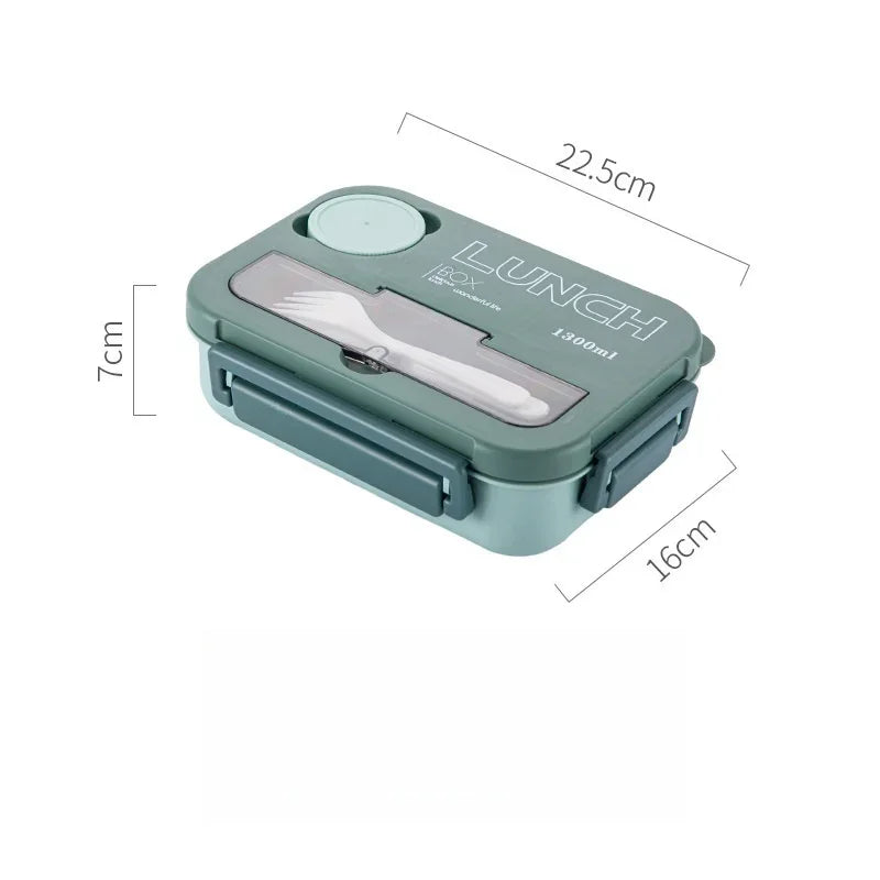 Mealino – Bento box 1300ML with cutlery microwave – children & students
