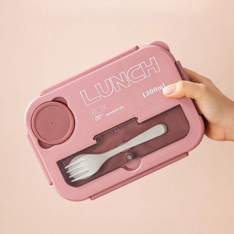 Mealino – Bento box 1300ML with cutlery microwave – children & students