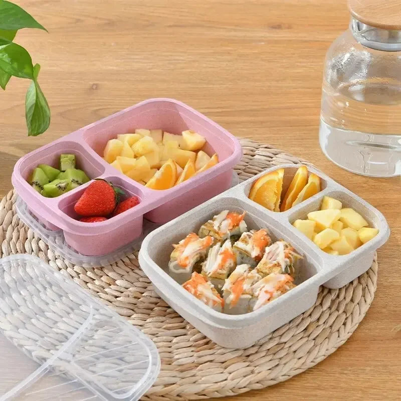 Lunexa – caixa Bento de fibra de trigo apta para microondas – escola e de camiño