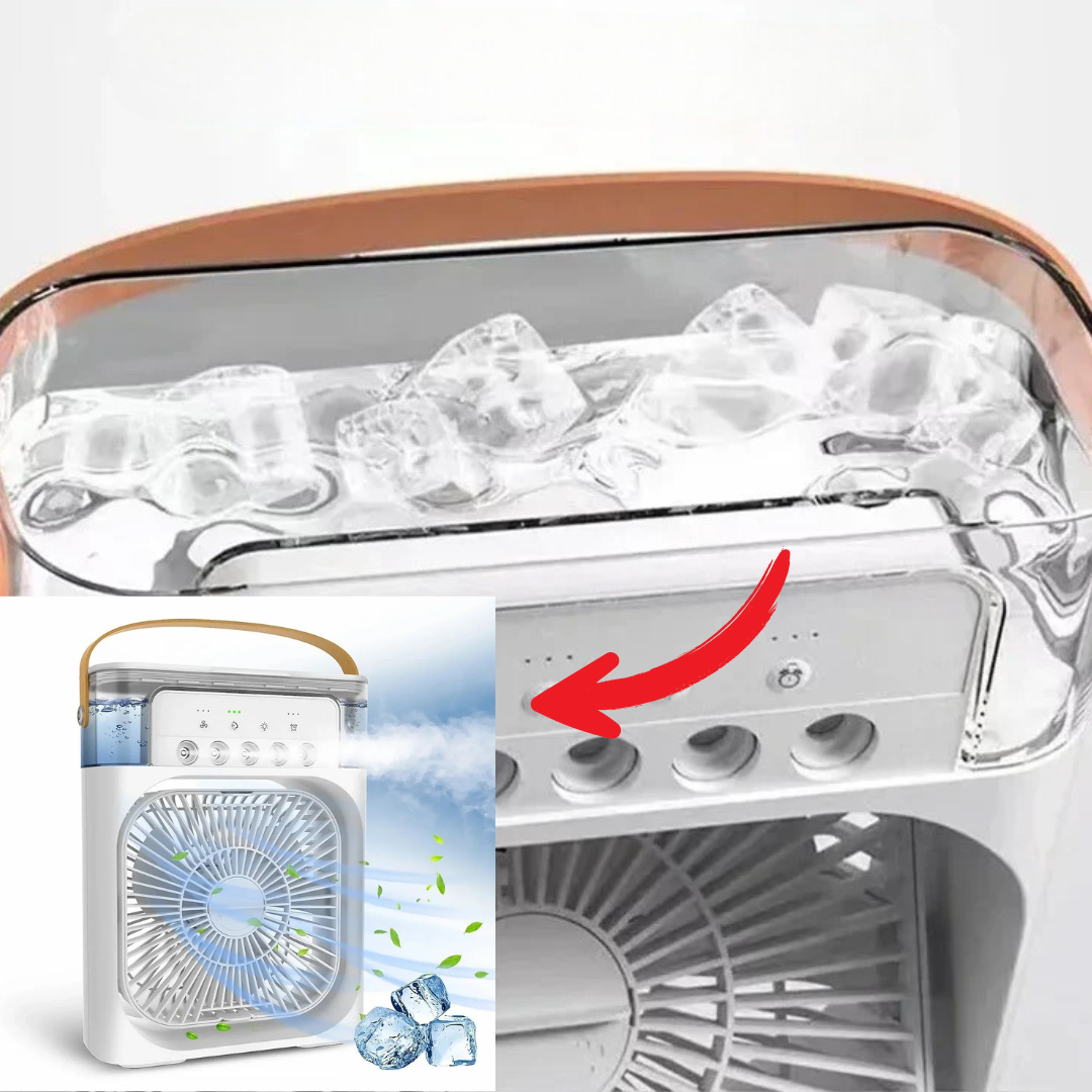 Frionix Mini Aire Condicionat – Refredador d'Evaporació Portàtil amb Bateria i USB