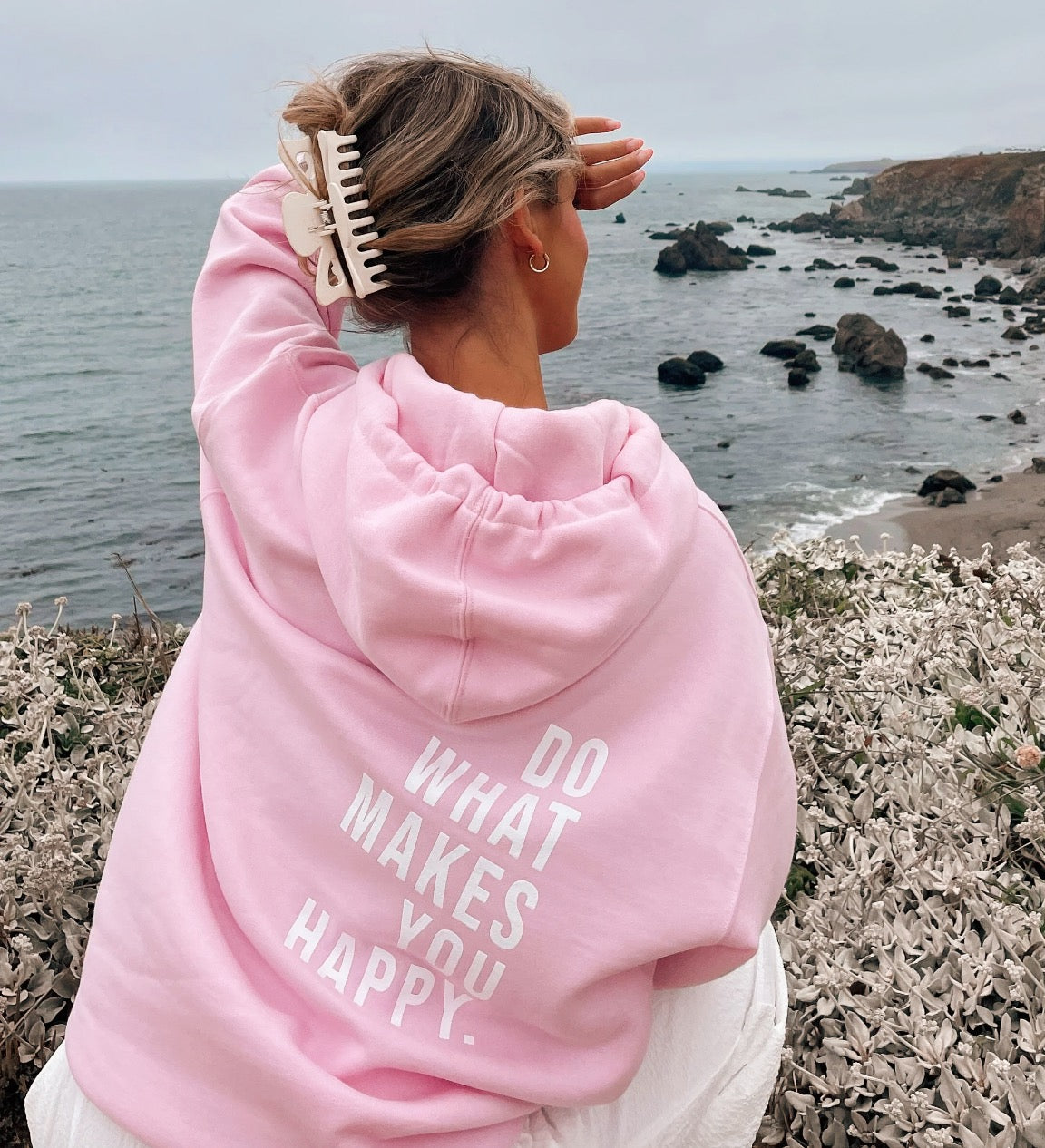 Leonie – Sudadera para mujer con estampado de letras y mezcla suave de algodón