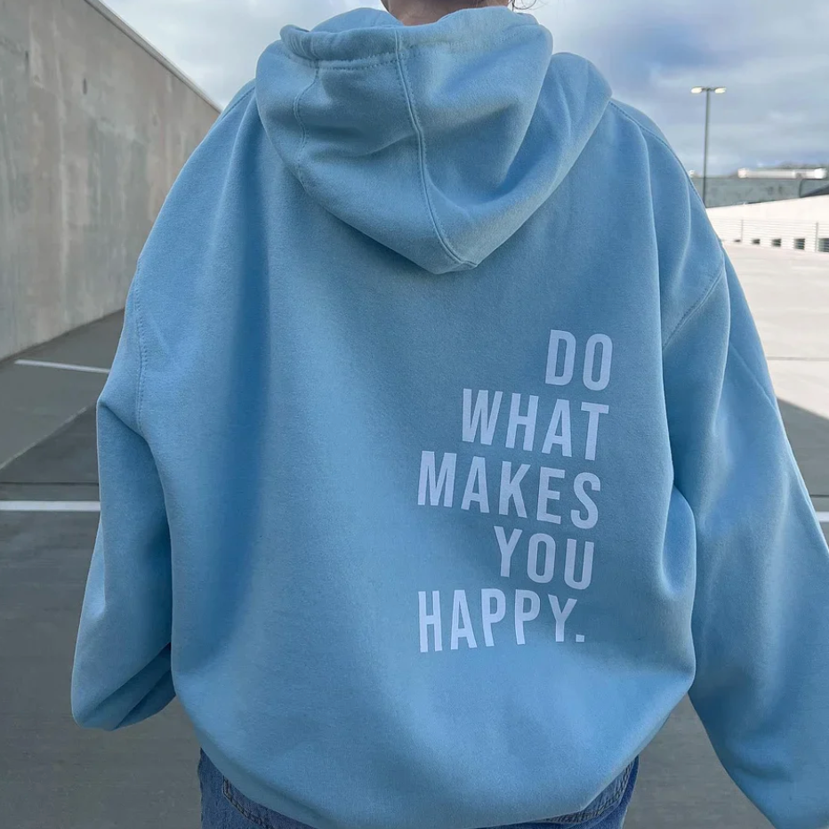 Leonie – Sudadera para mujer con estampado de letras y mezcla suave de algodón