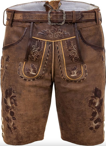 Revalki Luca - Stijlvolle Traditionele Leren Broek voor Mannen met Authentiek Design