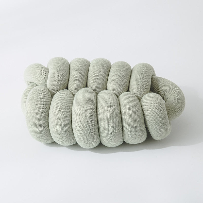 Knotiva – Handgemaakt Knotenkussen van Acrylbreisel met Polyester