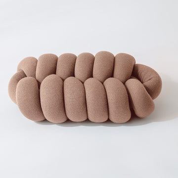 Knotiva – Handgemaakt Knotenkussen van Acrylbreisel met Polyester