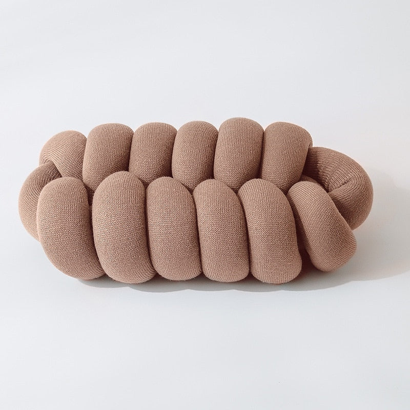 Knotiva – Handgemaakt Knotenkussen van Acrylbreisel met Polyester