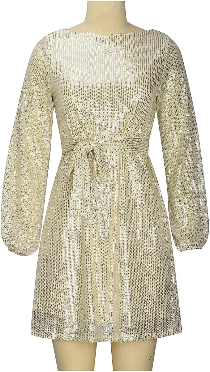 Glitzer Mini Kleid für strahlende stilvolle Festlichkeiten