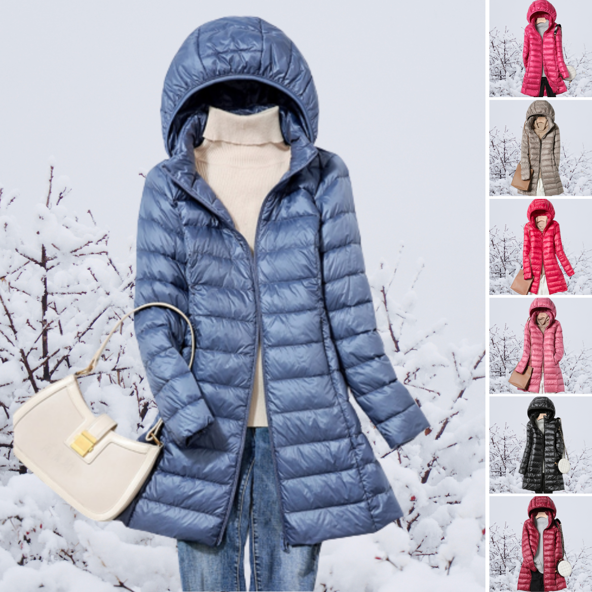 Revalki Abrigo de invierno para mujer