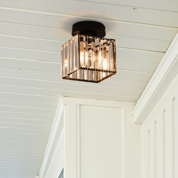 Bravura – Modern flush ceiling lamp – 1-light black design