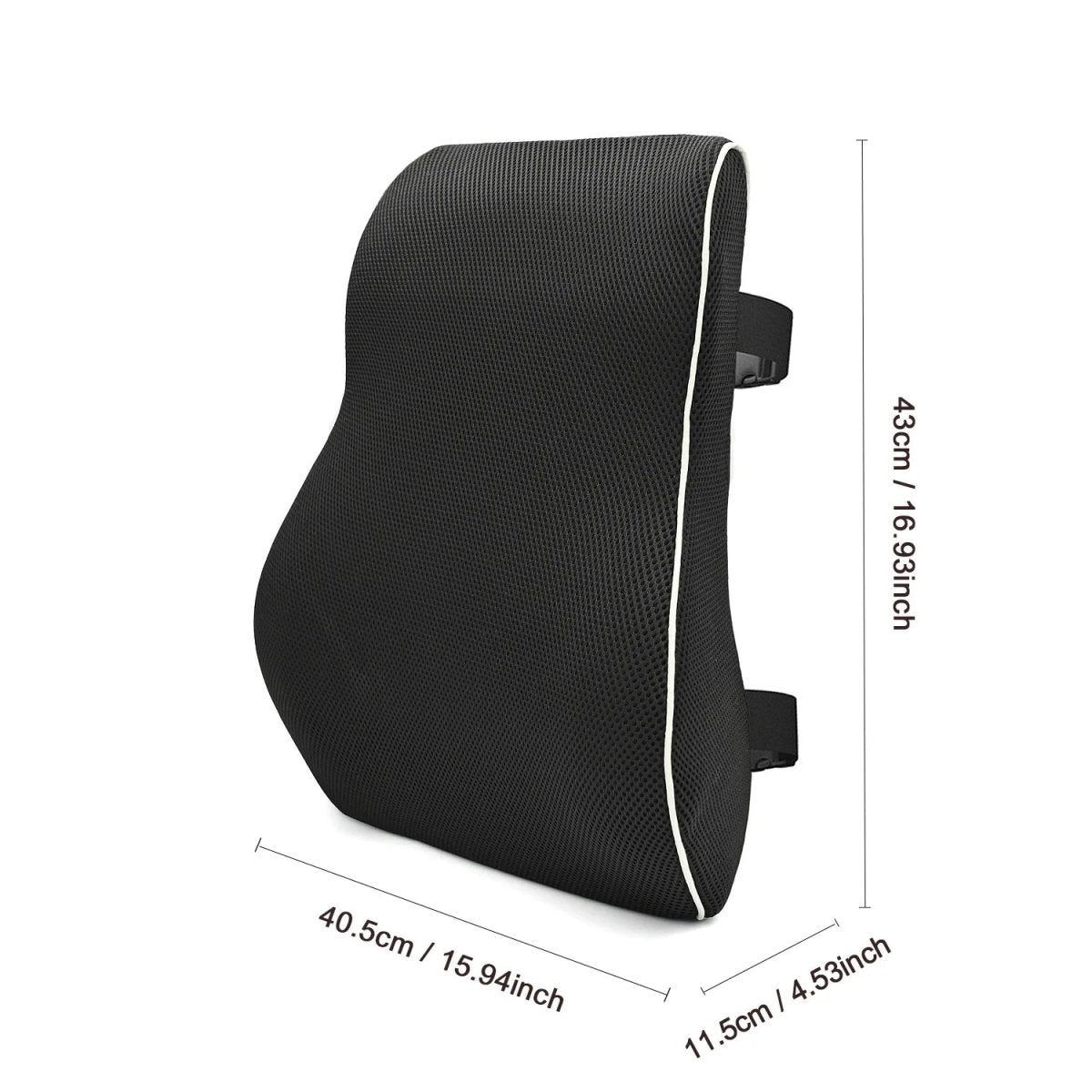 LUMBOREL – Ergonomic Memory Foam Lumbar Cushion for Back Relief Vestragear