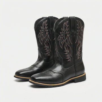 Calf-Length Cowboy-Style Boots - Claude 0