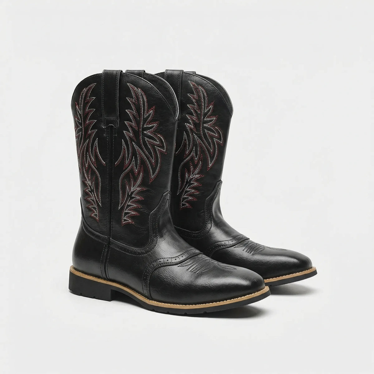 Calf-Length Cowboy-Style Boots - Claude 2