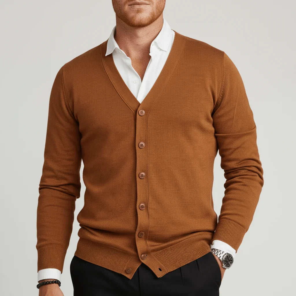 Calvin - Slim-Fit Cardigan with Long Sleeves 10