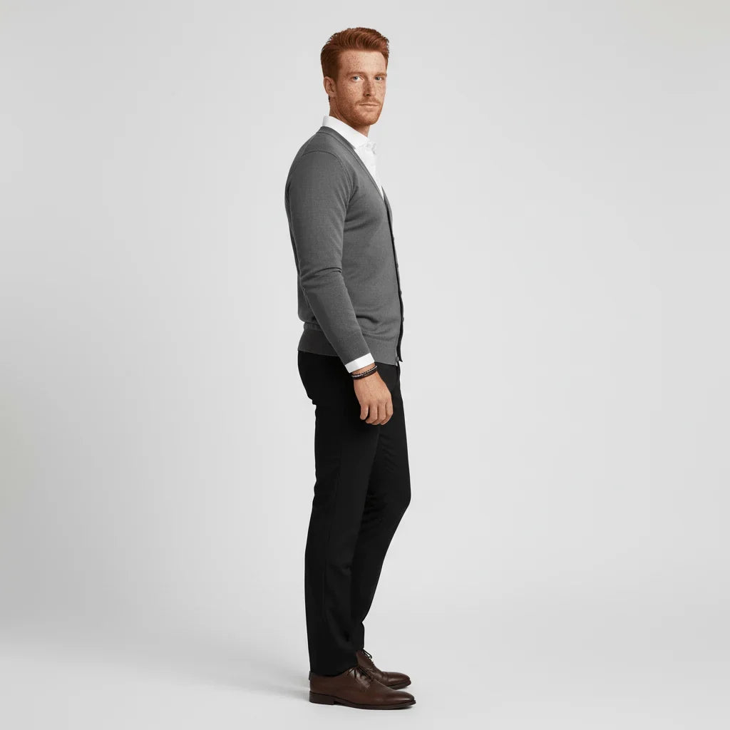 Calvin - Slim-Fit Cardigan with Long Sleeves 8