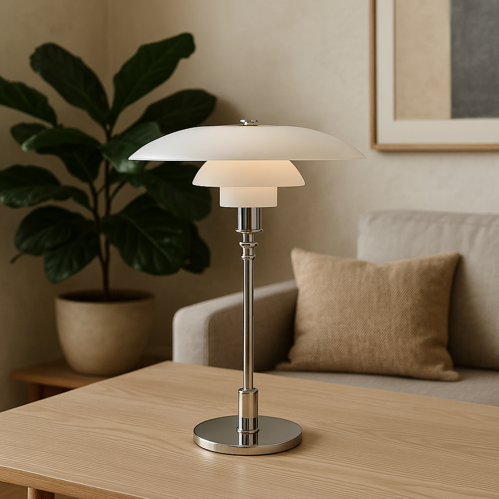 Tischlampe – Scandinavisches Minimalistisches Design mit Integrierter LED