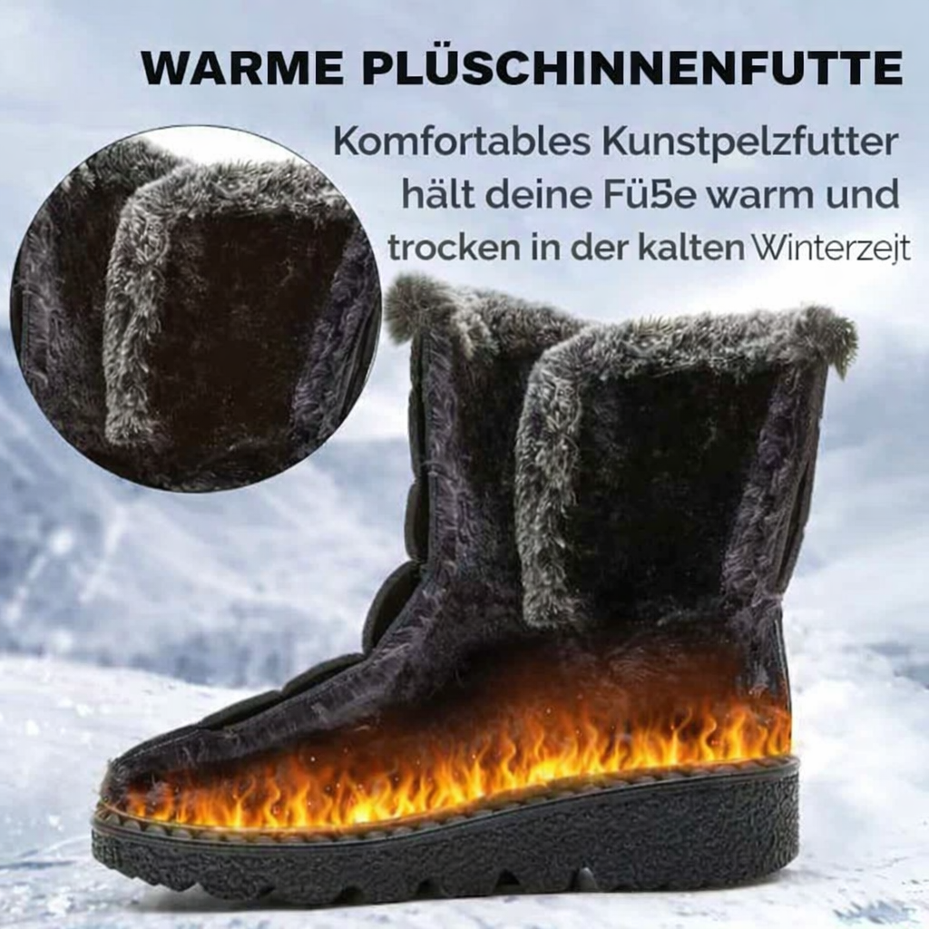 Winter sneeuwlaarzen met warme voering – antislip, waterafstotende enkellaarzen