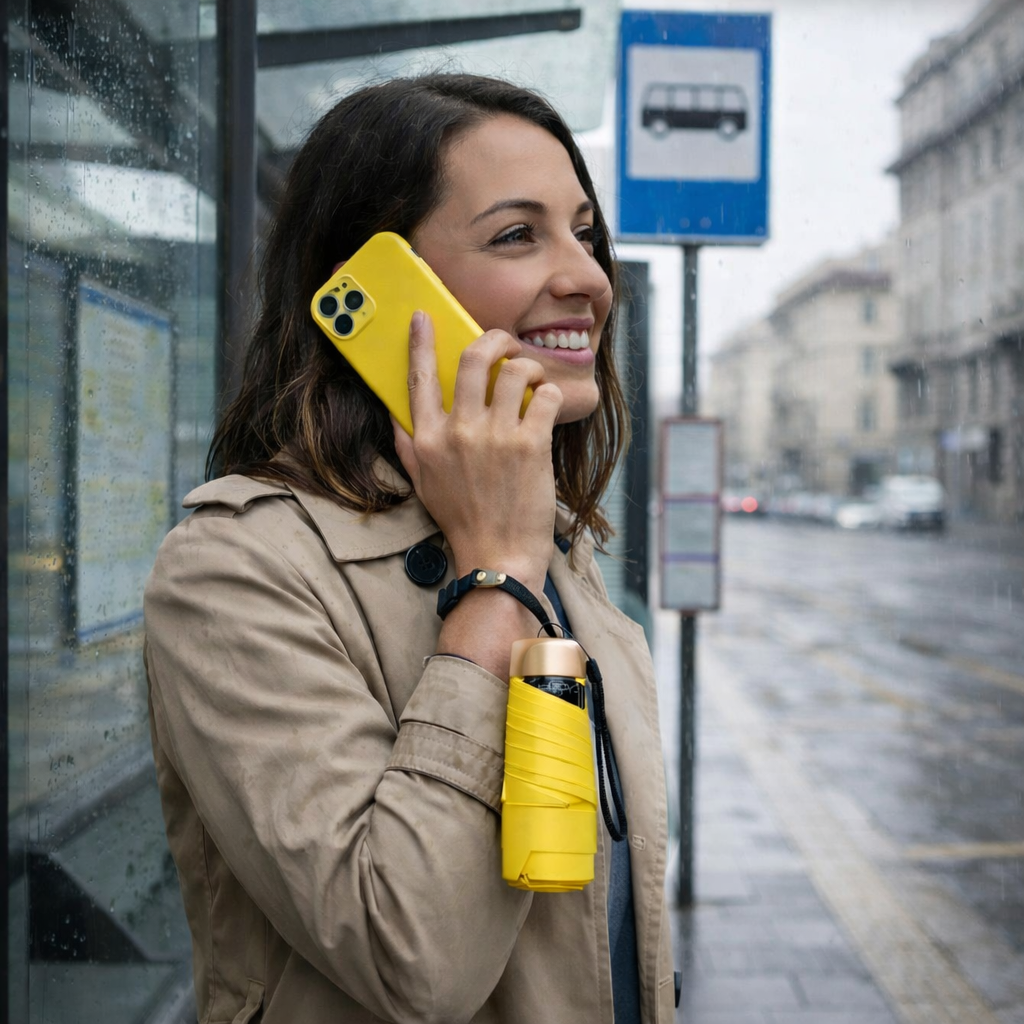 Mini Regenschirm – Ultra kompakt, windbeständig & UV-Schutz