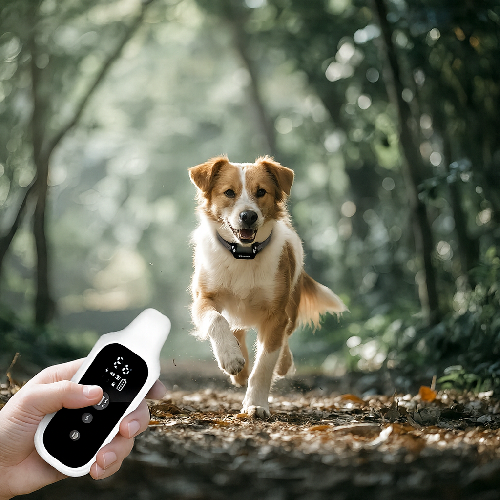 Collar de entrenamiento digital para perros TrainPro – Collar impermeable y recargable con control remoto
