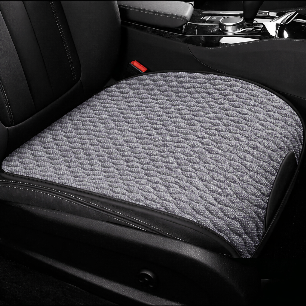 Funda para asiento de coche de lino – Transpirable, antideslizante y ajuste universal