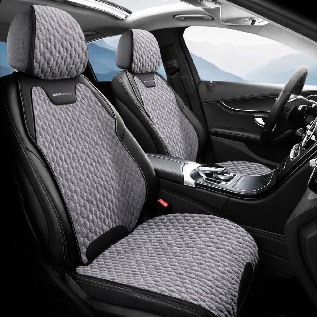 Funda para asiento de coche de lino – Transpirable, antideslizante y ajuste universal
