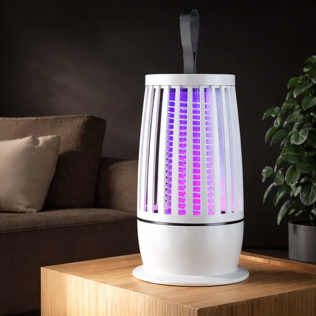USB Mückenlampe – Elektrische Insektenlampe mit stillem Nachtlicht für Innen