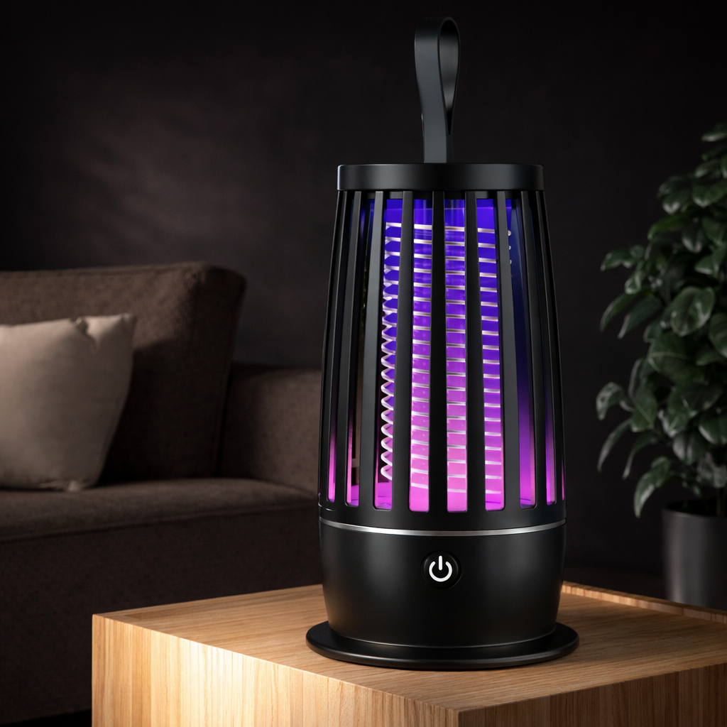 USB Mückenlampe – Elektrische Insektenlampe mit stillem Nachtlicht für Innen