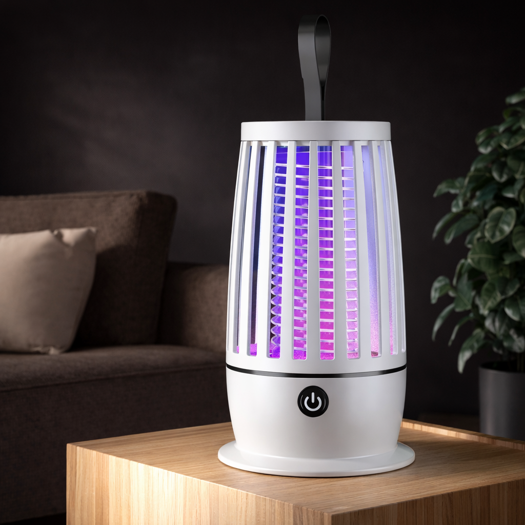 USB Mückenlampe – Elektrische Insektenlampe mit stillem Nachtlicht für Innen