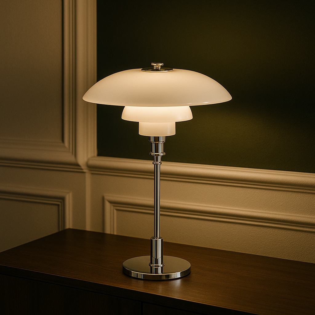 Tischlampe – Scandinavisches Minimalistisches Design mit Integrierter LED