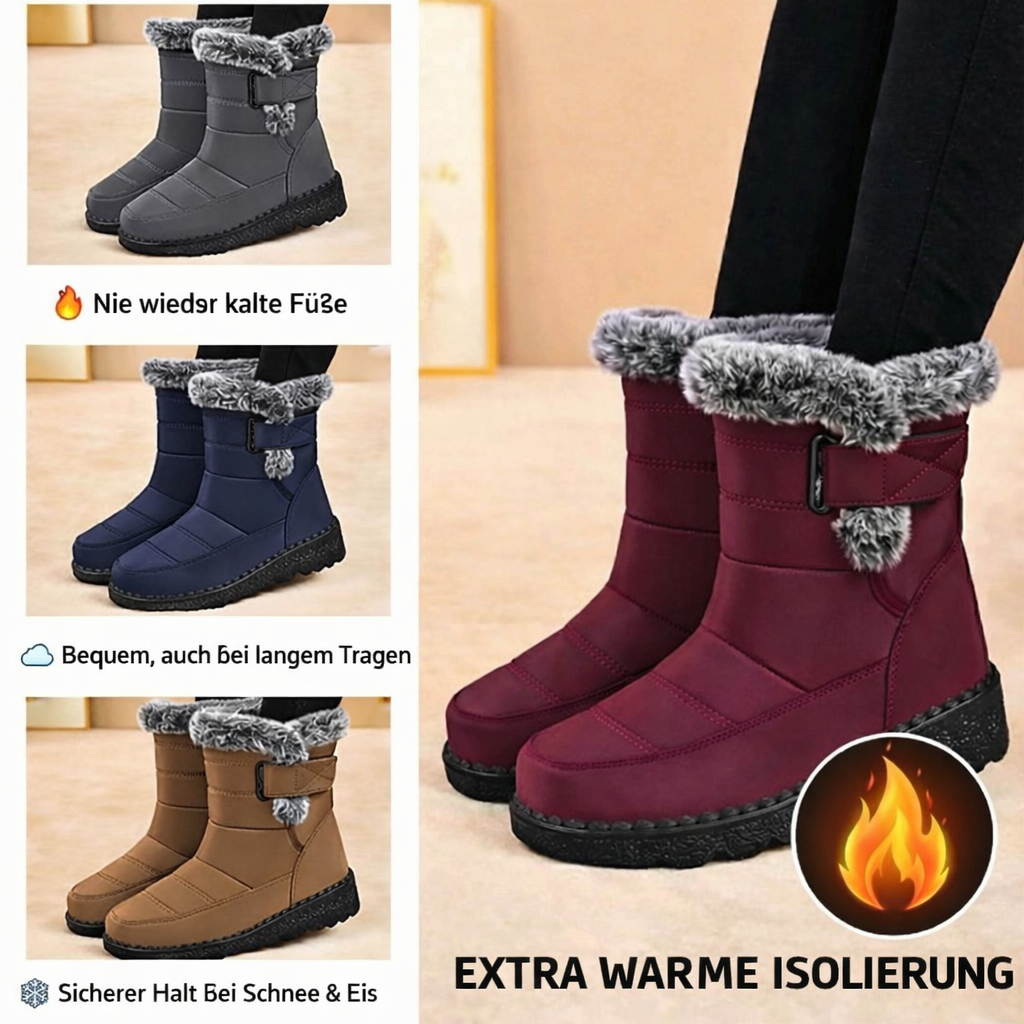 Winter sneeuwlaarzen met warme voering – antislip, waterafstotende enkellaarzen