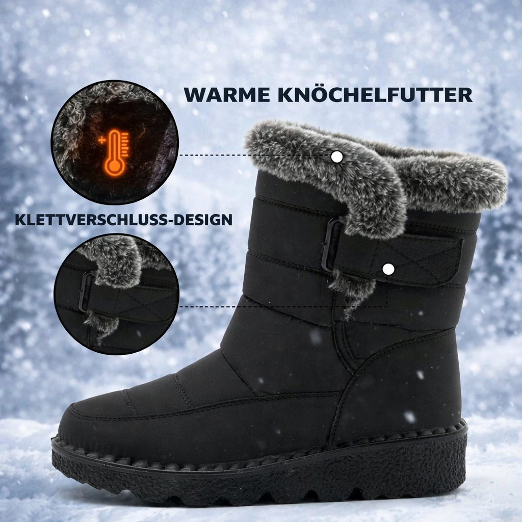 Winter sneeuwlaarzen met warme voering – antislip, waterafstotende enkellaarzen