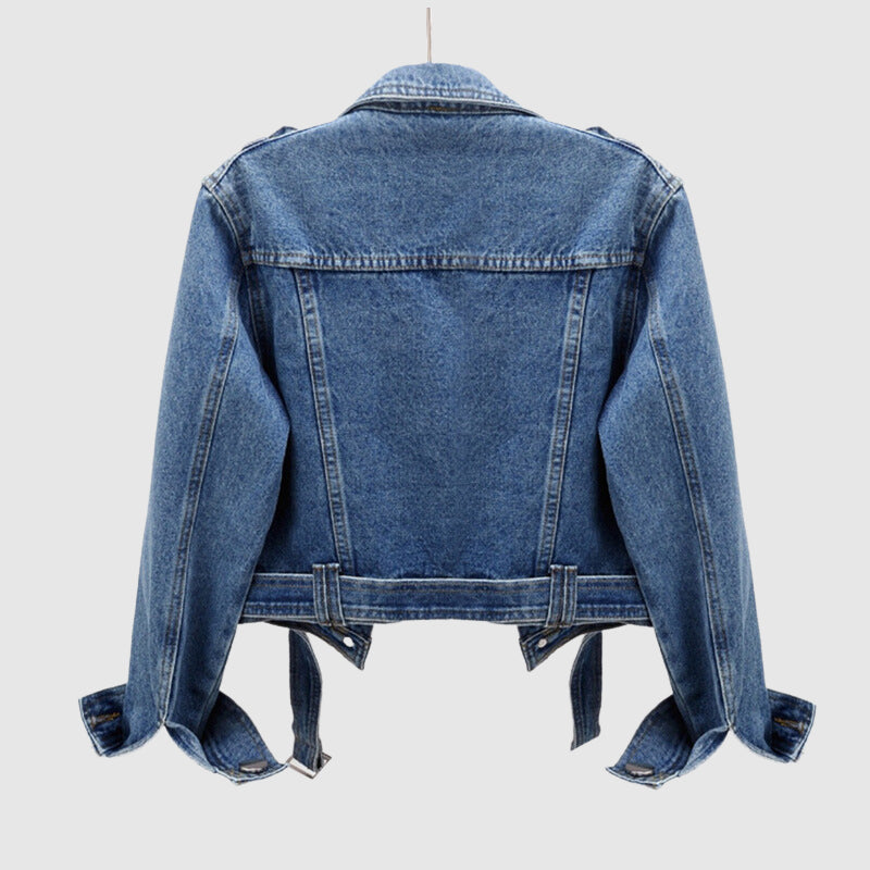 Uni Jas | Chaqueta vaqueira curta para mulleres con detalles clásicos