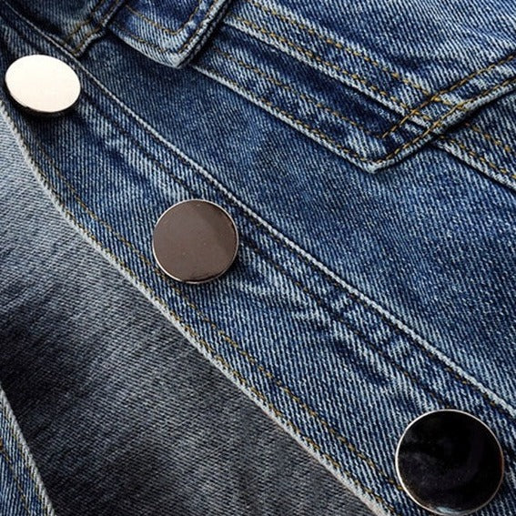 Uni Jas | Chaqueta vaqueira curta para mulleres con detalles clásicos