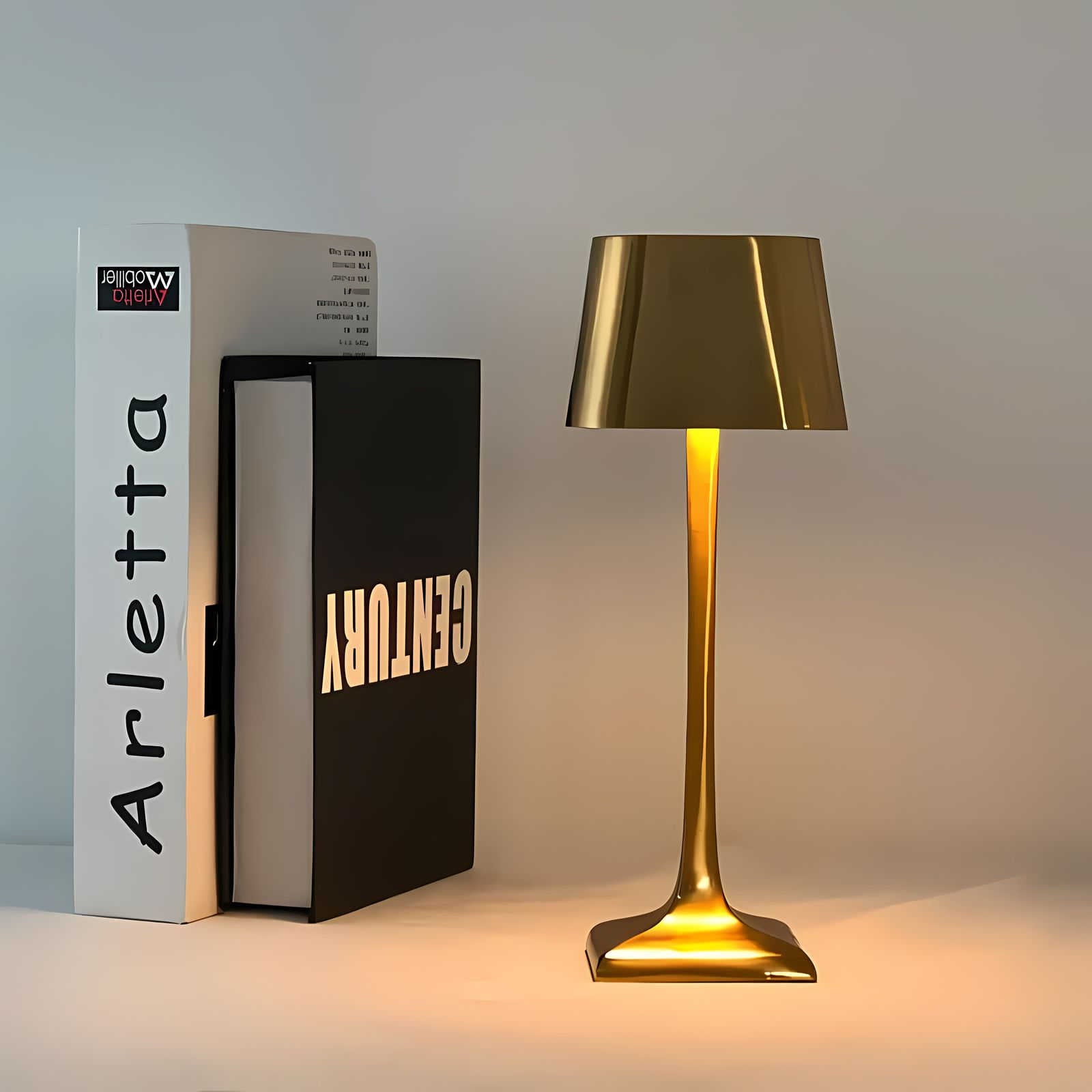 Lumora - Lámpara de mesa moderna sen fíos con función táctil de atenuación