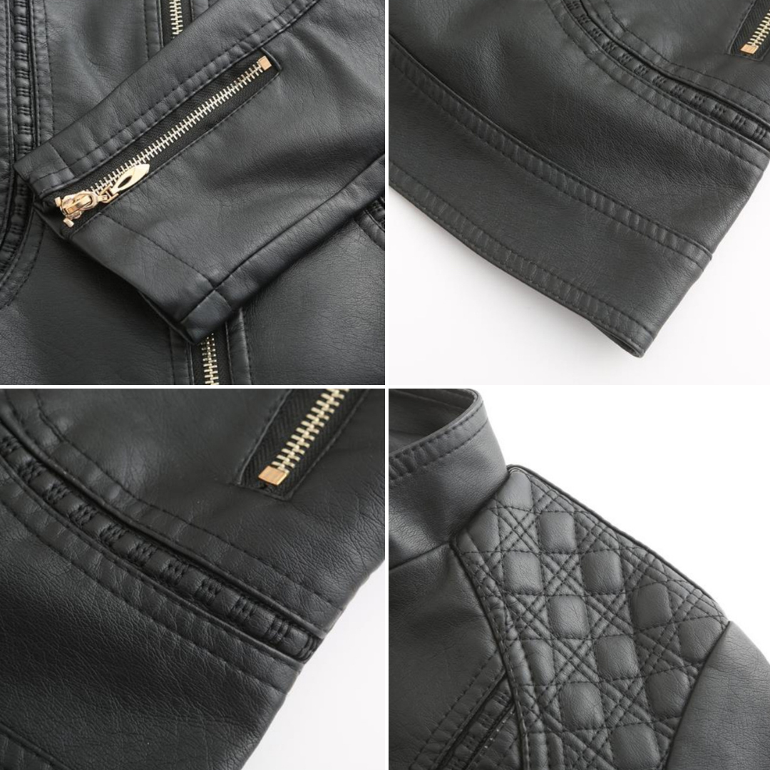 Yldana | Chaqueta de cuero elegante para mujer