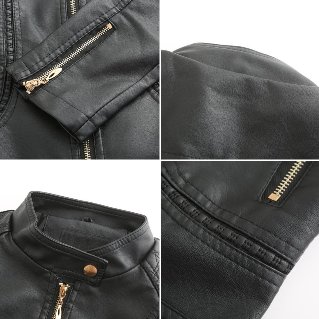 Yldana | Chaqueta de cuero elegante para mujer