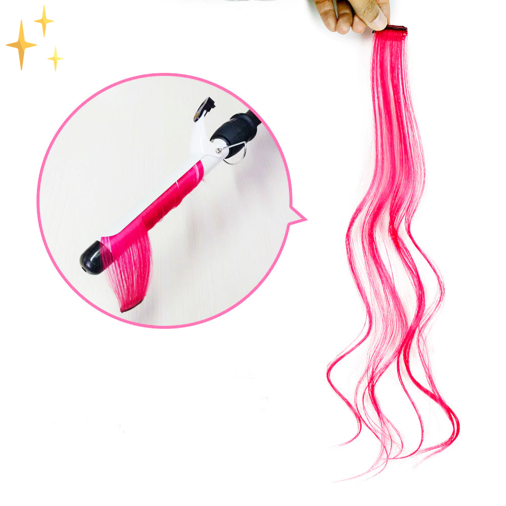 ColorLux – Clip-in Hair Extensions 26 stuks in Regenboogkleuren  voor feest of Dagelijks Gebruik